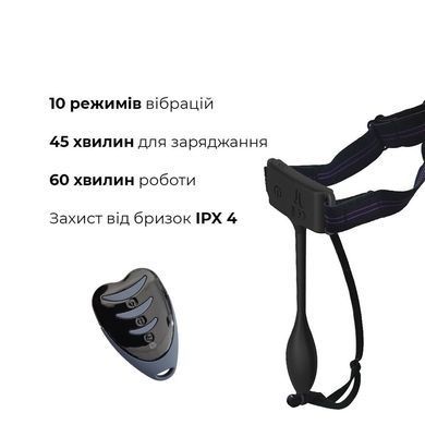 Вибратор-трусики Adrien Lastic Pan-T Vibe с пультом ДУ, 10 режимов работы AD40719 фото