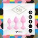 Набор силиконовых анальных пробок FeelzToys - Bibi Butt Plug Set 3 pcs Pink SO4576 фото 6