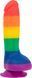 Радужный фаллоимитатор ADDICTION - JUSTIN - 8" - RAINBOW, 20,3 см, силикон SO4533 фото 3