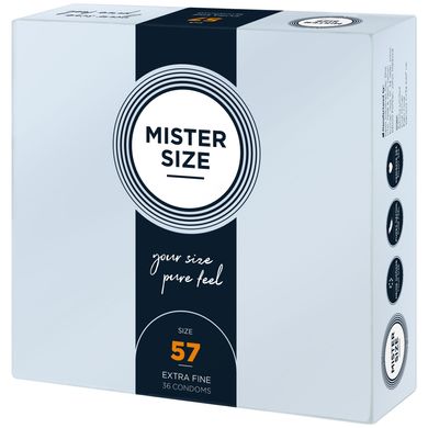 Презервативы Mister Size - pure feel - 57 (36 condoms), толщина 0,05 мм SO8052 фото