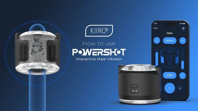 Интерактивный мастурбатор 2в1 с вибрацией KIIROO PowerShot, компактный, 2 вибромотора SX3196 фото