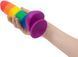 Радужный фаллоимитатор ADDICTION - JUSTIN - 8" - RAINBOW, 20,3 см, силикон SO4533 фото 5