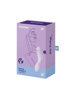 Вакуумный стимулятор с вибрацией Satisfyer Curvy Trinity 2 Violet SO6084 фото