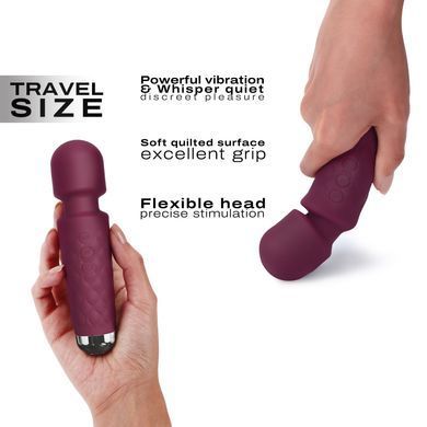 Мінівібромасажер Dorcel Wand Mini Wanderful Plum SO7815 фото