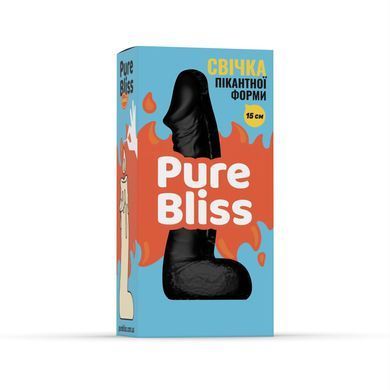 Свеча в виде члена Pure Bliss MINI Black 15 см SX1643 фото