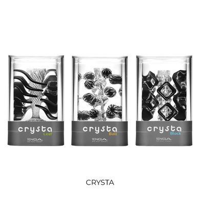 Мастурбатор Tenga Crysta Ball, унікальний рельєф, стимулювальні щільні кульки, прозорий матеріал SO3813 фото