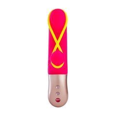 Мини вибратор-кролик со стимулирующей лентой Fun Factory AMORINO pink/neon yellow, лента съемная SX0946 фото