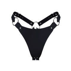 Трусики з натуральної шкіри Feral Feelings - String Bikini Black SO9423 фото