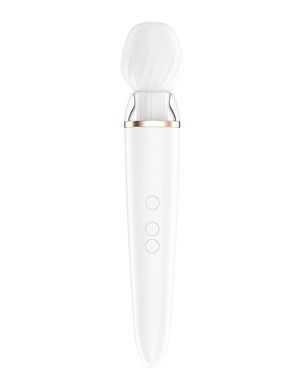 Смарт вибромассажер со сменной головкой Satisfyer Double Wand-er SO6135 фото