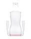 Еротичний костюм медсестри Obsessive Emergency dress S/M, white, сукня, стринги, рукавички, чепчик, SO7704 фото 2