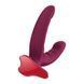 Двойной фаллоимитатор Fun Factory RYDE Wine Red, гибкие стволы, присоска SX3657 фото 2