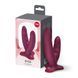 Двойной фаллоимитатор Fun Factory RYDE Wine Red, гибкие стволы, присоска SX3657 фото 6