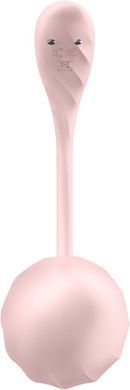 Смарт-виброяйцо Satisfyer Ribbed Petal Connect App Rose, управление со смартфона, пульт ДУ SX1222 фото