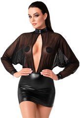Сукня Noir Handmade F348 Powerwetlook and tulle dress - XL SX2092 фото