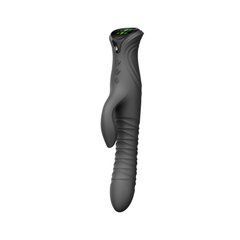 Смарт пульсатор-кролик с вибрацией Zalo Mose 2 Obsidian Black, подогрев до 42 &deg;C, кристалл Swarovski SX2688 фото