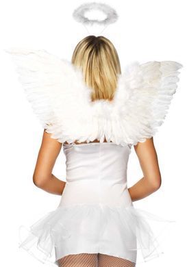 (SALE) Набір аксесуарів &laquo;Ангел&raquo; Leg Avenue Angel Accessory Kit, крильця з пір&rsquo;я, німб SO7945 фото