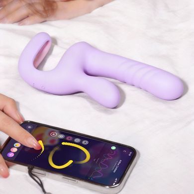 Смарт-пульсатор Magic Motion Magic Duet Purple, двойной, 10 режимов пульсации, 10 режимов вибрации SX4293 фото