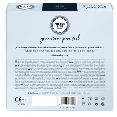 Презервативы Mister Size - pure feel - 69 (36 condoms), толщина 0,05 мм SO8055 фото