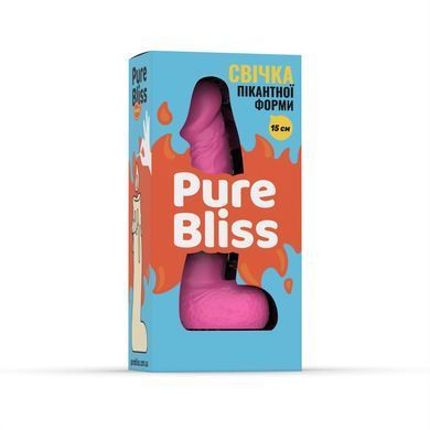 Свеча в виде члена Pure Bliss MINI Pink 15 см SX1645 фото