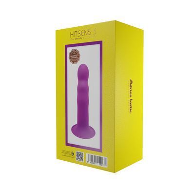 Дилдо с присоской Adrien Lastic Hitsens 3 Purple, отлично для страпона, диаметр 4,1см, длина 18,2см AD24023 фото