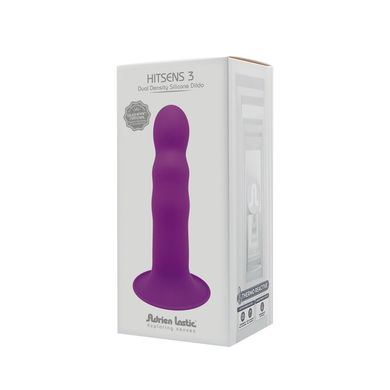 Дилдо з присоскою Adrien Lastic Hitsens 3 Purple, відмінно для страпона, діаметр 4,1 см, довжина 18, AD24023 фото