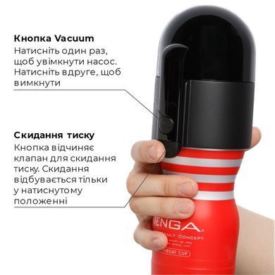 Вакуумна насадка Tenga Vacuum Controller з мастурбатором US Deep Throat Cup, єдиний, що смокче TVC-001S фото