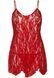 Сорочка бебі-дол Leg Avenue Rose Lace Flair Chemise Red, One Size SO9101 фото 3